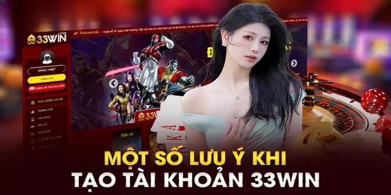 Chú ý bắt buộc phải nhớ khi đăng ký 33win